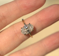 3.01CT Oval Lab Diamond Engagement Ring